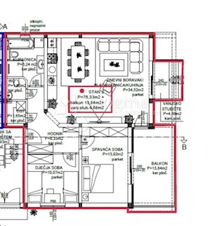 Allogio Privlaka, 94,85m2