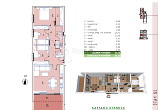 Allogio Seget Donji, Seget, 91,45m2