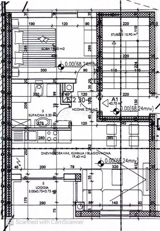 Allogio Monteserpo - Komunal, Pula, 42,75m2