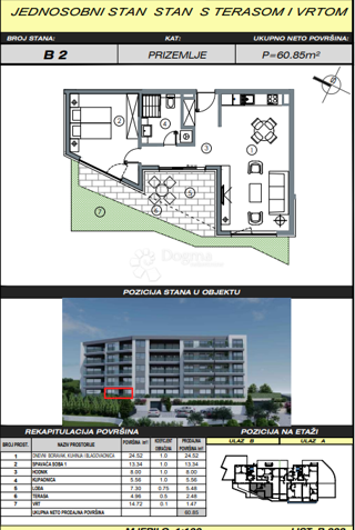 Allogio Makarska, 99,59m2