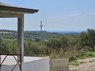 Villa istriana con vista aperta sulla campagna e sul mare