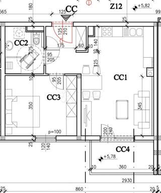 Allogio Monvidal, Pula, 53,93m2
