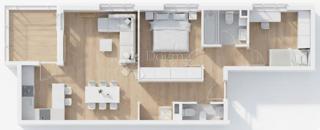 Allogio Donja Dubrava, 60,70m2