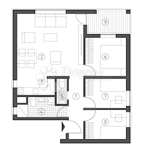 Allogio Brestje, Sesvete, 70,87m2
