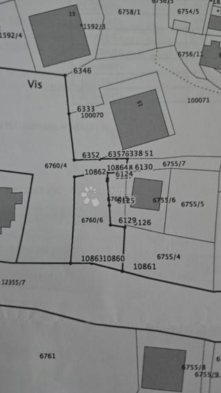 Terreno edificabile Vis, 480m2