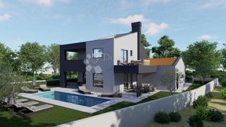 Terreno edificabile con permesso di costruire valido per la costruzione di una casa unifamiliare e piscina