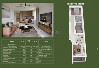 Allogio Brodarica, Šibenik - Okolica, 73,85m2