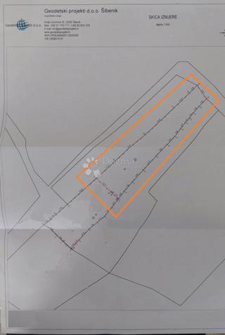 Terreno edificabile Gaćelezi, Vodice, 1.168m2