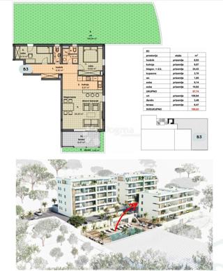 Allogio Makarska, 69,70m2