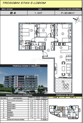Allogio Makarska, 99,59m2