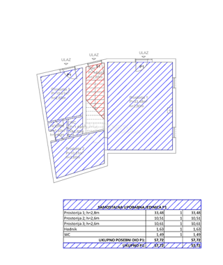 Locale commerciale Biograd na Moru, 57,22m2