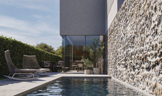 COSTRUZIONE LUSSUOSA - NUOVA COSTRUZIONE - appartamento su due piani con tre camere da letto vicino alla spiaggia di Podvrške con piscina