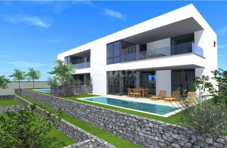 ISOLA DI KRK, MALINSKA - moderna casa bifamiliare