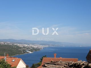 OPATIJA, POBRI - terreno edificabile 1063m2 CON PERMESSO DI COSTRUZIONE!!! con vista mare per appartamenti/villa familiare/casa in affitto - vacanze con piscina