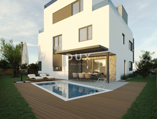 ZADAR, PAKOŠTANE - Appartamento di nuova costruzione con giardino e piscina!