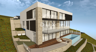 OPATIJA, POLJANE - Terreno edificabile in vendita con permesso di costruire e vista panoramica