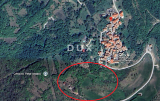 PAZIN, BOLJUN - Terreno edificabile 1930 m2