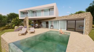 ISTRIA, LABIN - Bel terreno con vista sul mare