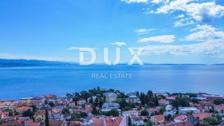 OPATIJA, CENTRO - terreno con progetto per 3 appartamenti di lusso con piscina, vista panoramica sul mare