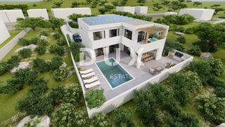ISOLA DI PAG, CITTÀ DI PAG - Villa con piscina in costruzione