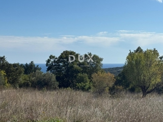 ISTRIA, PERUŠKI - Bellissimo terreno edificabile con vista mare