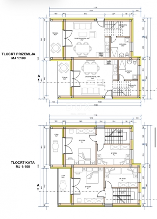 ZADAR, PRIVLAKA - Appartamento su tre piani con vista mare. Nuova costruzione!