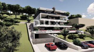 ABBAZIA, CENTRO - appartamento con vista in un nuovo edificio sopra il centro di Abbazia
