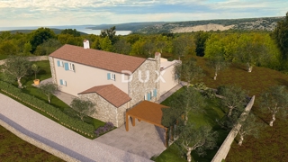 ISTRIA, RABAC - Ampio terreno edificabile con permesso di costruire - Vista mare!