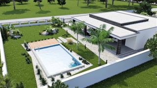 ISTRIA, LABIN - Moderna casa a un piano in costruzione