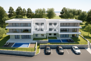OPATIJA, IKA - appartamento in un nuovo edificio con piscina privata e una splendida vista sul mare