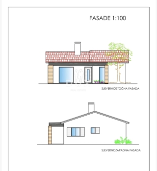 ISTRIA, ALBONA - Terreno edificabile 500 m2 con progetto