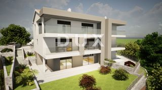 ISOLA DI KRK, OMIŠALJ - Nuova costruzione di alta qualità con vista mare