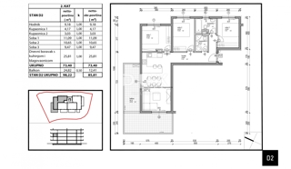 ISTRIA, TAR - Appartamento con 3 camere da letto e terrazzo, situato in un nuovo edificio di alta qualità a soli 350 metri dal mare