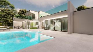 ISTRIA, PULA - villa esclusiva con piscina in fase Rohbau - posizione privata con giardino 2700m2