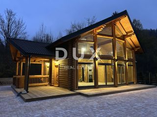 GORSKI KOTAR, FUŽINE - casa in legno di alta qualità 124 m2 nelle immediate vicinanze del lago + 400 m2 di dintorni