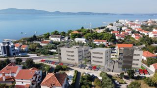 ZADAR, SUKOŠAN, appartamento attico con 1 camera da letto e bagno in uno splendido edificio nuovo con vista sul mare