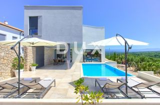 ISOLA DI KRK, CITTA 'DI KRK (DINTORNI) - Villa di lusso con piscina a sfioro e vista mare