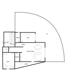 Appartamento Gračani, Podsljeme, 102,35m2