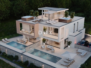 ŠIBENIK, VODICE - DUPLEX con piscina, terrazza sul tetto e vista mare