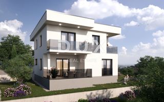 KASTAV - Terreno edificabile, PERMESSO DI COSTRUZIONE, vista mare!