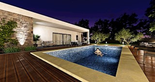 ISTRIA, LABIN - Nuova costruzione con garage e piscina