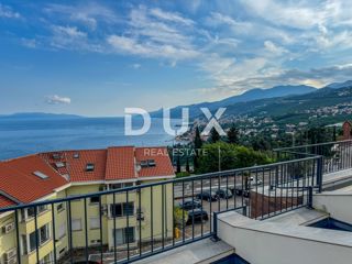 OPATIJA, PAVLOVAC - appartamento su due piani 132 m2 con terrazza sul tetto in un nuovo edificio, vicino a Opatija, vista mare