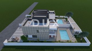 ZADAR, ZUKVE - Spaziosa casa bifamiliare con piscina! Nuova costruzione! B