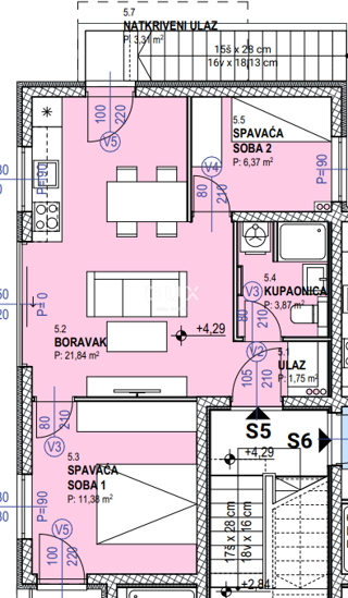 ISOLA DI PAG, POVLJANA - OCCASIONE! Appartamento di nuova costruzione in riva al mare!
