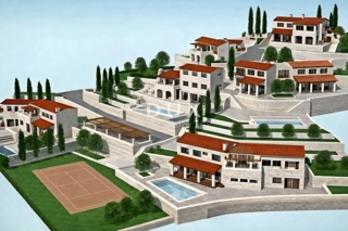 ISTRIA, GROŽNJAN - Terreno edificabile in zona appartata con vista panoramica