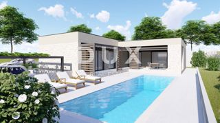 ISTRIA, LABIN - Terreno edificabile con permesso in posizione fantastica