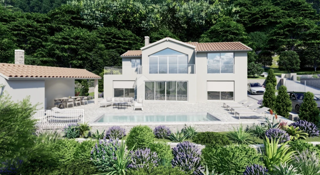 OPATIJA, LOVRAN, IKA - villa 230 m2 con vista panoramica sul mare e piscina + giardino paesaggistico 930 m2!!! OPPORTUNITÀ!!!