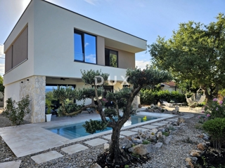 ISOLA DI KRK, LINALDIĆI - Villa di lusso con piscina