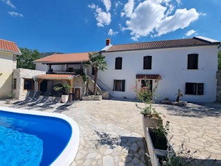 Two stone houses with a swimming pool, Tribalj