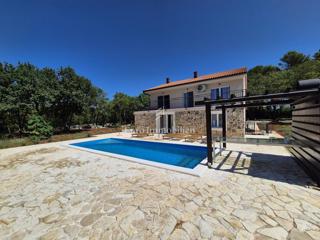House with a pool under renovation, island of Krk